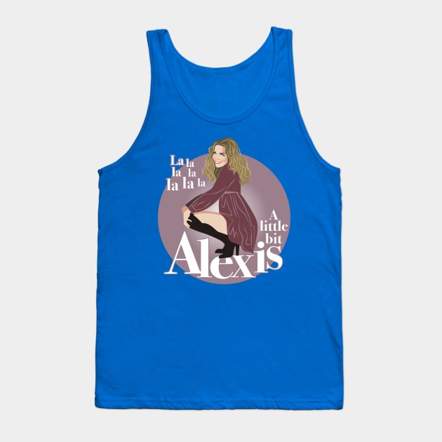 A little bit Alexis Tank Top by AlejandroMogolloArt